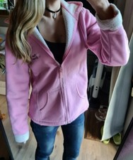 Tcm Tchibo Fleece Jacke Teddyfell Pink Rosa Weis 36/38 NEU! Kuschelig leuchtend