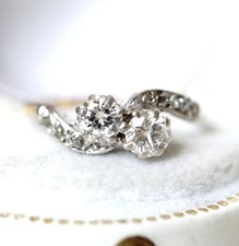 Toi et moi Art Deco Ring mit