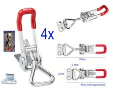 4Stück M5 Spannverschluss Spann Verschluss Verschluß für Holzkiste etc.