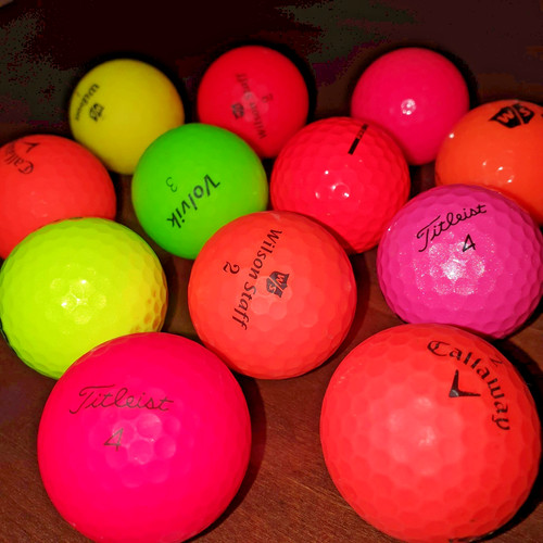 Golfbälle bunt stück - golfbÄlle,