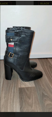 Leder stiefeletten tommy - stiefeletten,
