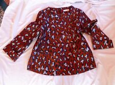 LOUIS & MIA STYLISHE IMPRESSIONEN ANIMAL PRINT TUNIKA BLUSE GR 38 MATERIAL MIX