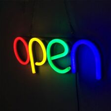 LED Schild Display Leuchtreklame Werbung Sign Neon GEÖFFNET Bar Open Reklame NEU
