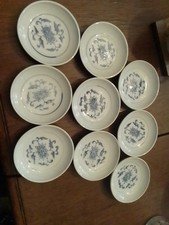 9 Asiatisch China Geschirr Schüssel Dipschale Bowl Chinesisch Porzellan Blume bl