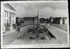 AK 1949 Husum Herzog-Adolf-Straße Ludwig-Nissen-Haus Nordfriesland Auto Oldtimer