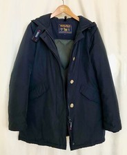 Woolrich Daunenjacke Parka Jacke Damen Gr. L / 40 - 42 Blau Kapuze