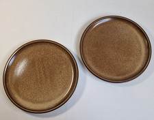 Teller Keramik Braun/Beige Speiseteller Laufglasur Ton Handgefertigt Set