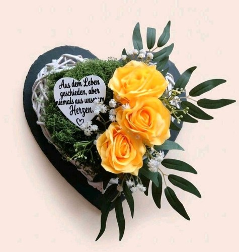 Grabschmuck grabgesteck herz - grabschmuck,