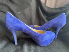 High Heels 38 Nine West  Stiletto Pumps Plateau 10,5 cm Absatz Royalblau