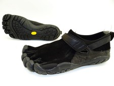 Vibram Sneaker FiveFingers KSO TREK Schwarz Leder Barfußschuhe Laufschuhe Gr.42