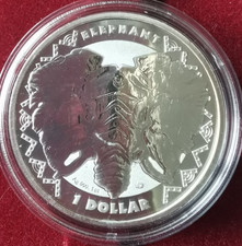 2023  Sierra Leone - Big Five (2) Elefant  1 oz silber
