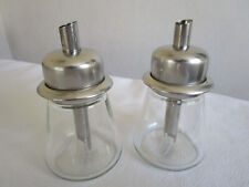 2 x IKEA Zuckerstreuer  Zucker Spender Glas/Metall top