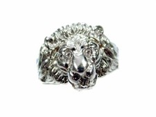Löwenkopf ring 925 silber - löwenkopf,