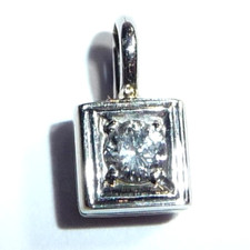 Anhänger 585 Gold Weißgold 1