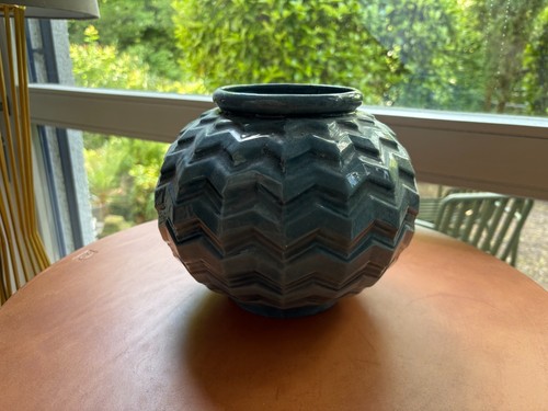 Eisen vase mit emaille art - mit,