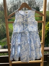 •●✿⊱Ƹ̵̡Ӝ̵̨̄Ʒ Jottum ✿ Kleid ✿ 116/122/128 ✿ elfenhaft ✿ Blau & Weiß Ƹ̵̡Ӝ̵̨̄Ʒ⊰✿●•