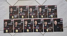 11 Autogrammkarten von der