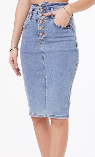 Jeans rock damen mittel - jeans,