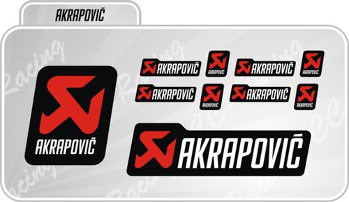 Kit aufkleber akrapovic - kit, 10