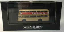 Minichamps 1:160 169071082: Büssing D2U Doppeldecker-Bus - 1957 - "Schultheiss"
