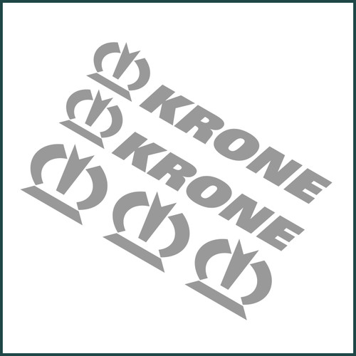 5er set krone trailer chrom - set,