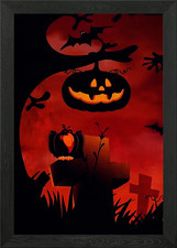 Anime Halloween Gerahmtes
