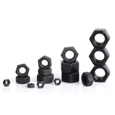 Sechskantmuttern DIN 934 Mutter Stärke 12.9 Schwarz M2 M2.5 M3 M4 M5 M6 M8 M10