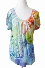 FANG Womens Sheer Blouse