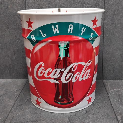 Coca cola blech mülleimer - coca,