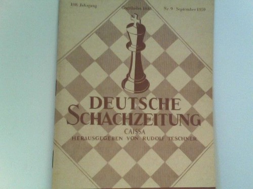 Deutsche schachzeitung caissa - deutsche,