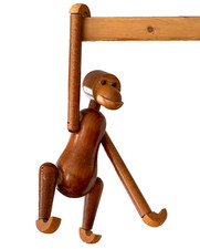 grosser Teak Holz Affe