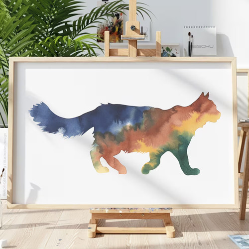 Katzen tiere schablone - tiere, v4