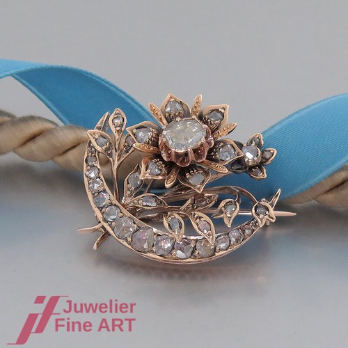 Diamant brosche nadel antik - /,