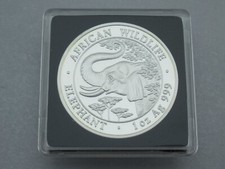 1000 Schilling Somalia 2005 Elefant 1 OZ Silber 999 African Wildlife ║ M642
