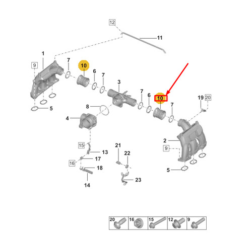 Porsche 911 992 druckrohrmuffe - porsche,