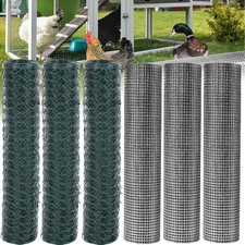5-25m Volierendraht Maschendraht Drahtgitter Drahtzaun Verzinkt Gartenzaun Zaun