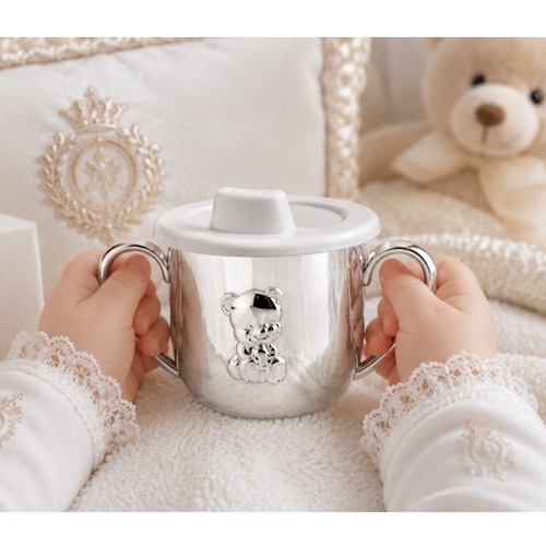 Kinderbecher versilbert - kinderbecher,