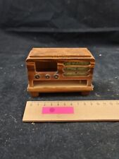 Radio Schrank Empfänger Kommode Holz Puppenhaus Puppenstube antik alt
