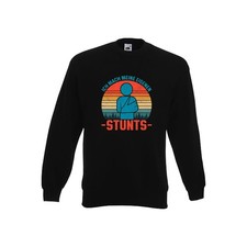 Ich mach meine eigene Stunts | Stuntman | Gipsarm Sweatshirt Schwarz