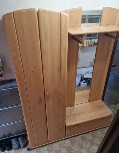 Garderobe aus massiver eiche - aus,