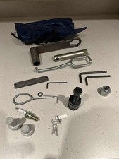 KTM Vintage Twinshock 1980er NOS Tool Kit Werkzeugrolle GS MC blau Vinylkoffer