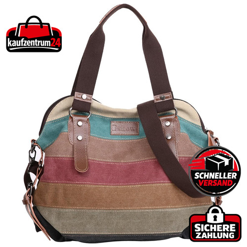 Damen schultertasche segeltuch - damen,