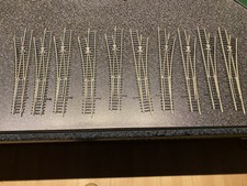 10 x Roco H0 Weichen 4536  4537 5 rechts 5 Links 24 cm, 2,1 mm neu ohne Box