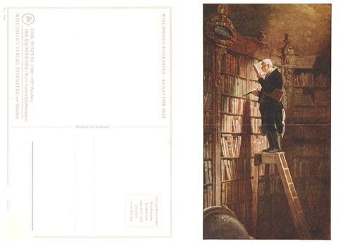 Kunstpostkarte carl spitzweg - kunstpostkarte,