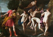 Diana and Actaeon Alessandro Turchi römische Mythologie Göttin Jagd B A3 00357