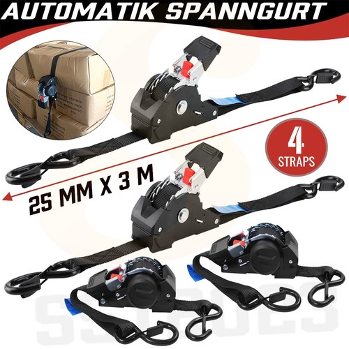 Automatik spanngurte mit - 4x,
