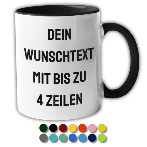 Tasse mit wunschtext - mit,