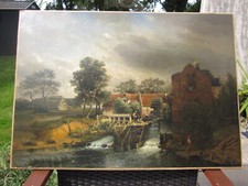 Gemälde" Wassermühle", Öl