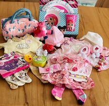 Baby Annabell-Baby Born Kleidung-4 Outfit-55 Teil-NEU LOL Geschirr Set+viel NEU