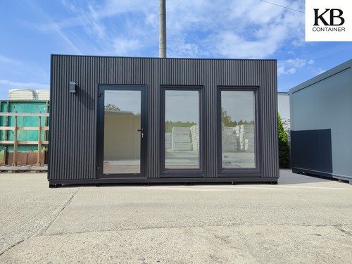 Schwarze container mit - schwarze,